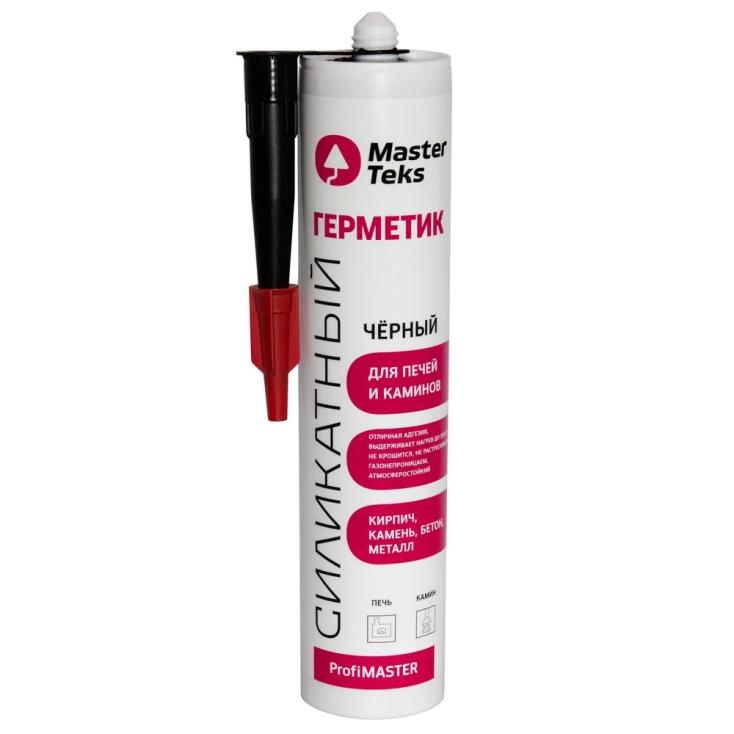 Герметик для печей и каминов черный  Master Teks +1500 C 260мл