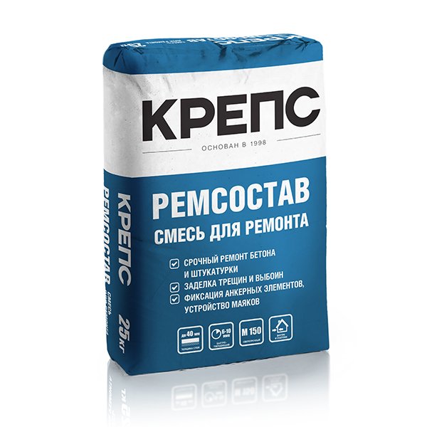 Цементно-песчанная смесь Крепс Ремсостав 25кг