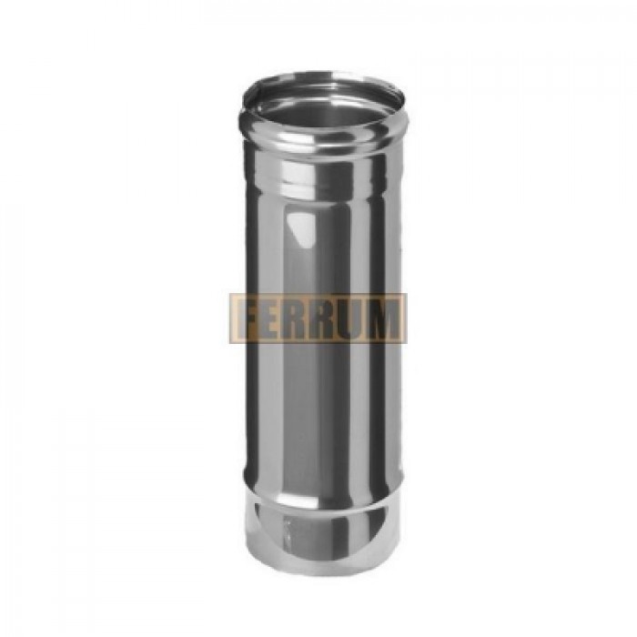 Дымоход ф150 L=1,0м, толщ-0,8мм (сталь-430) Феррум