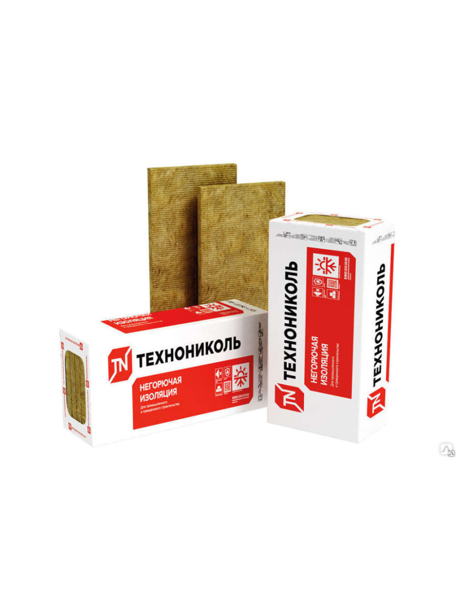 Плиты теплоиз. ТехноВент Стандарт 0,6х1,2х0,10х4 (0,288м.куб 80кг/м3)