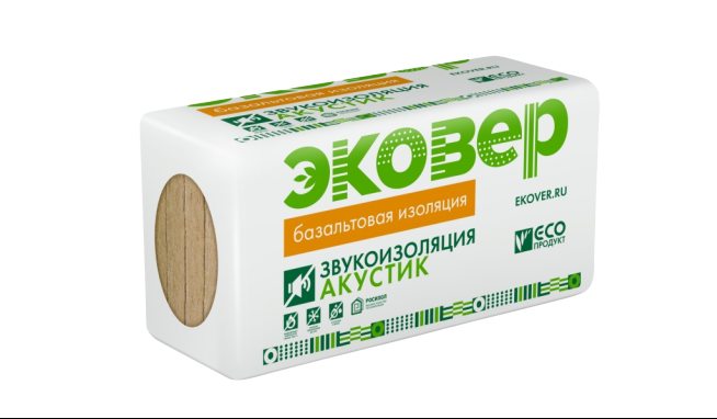 Плиты теплоиз. Эковер Акустик 0,6х1,0х0,10х4 (0,240 м/куб)