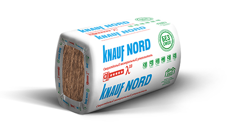 Мин.Вата Knauf Insulation S33MR НОРД Аквастик (1250х600х100х6)