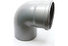 Отвод ф110/90гр для внутр. кан. серая