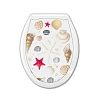 Сиденье д/унитаза "Ракушки на белом"  (523363)
