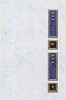 Плитка Галатея 4" Декор Камерли 200х300 синий 92-004/2в УЦЕНКА