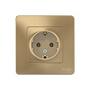 Розетка СП BLNRS001014 титан 1-м с зазем Blanca