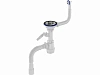 Сифон для кухни B0140 3 1/2"х40 с носиком круглый Aguant