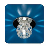 Светильник точечный Ice 12 5 05 G4 хром с огран. стеклом цветок ИТАЛМАК