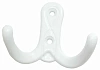 Крючок мебельный  ZН-110М 2-х рожковый (белый) 302030 TRODOS