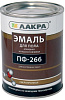 Эмаль ПФ-266 красно-коричн. 1кг д/пола Лакра