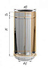 Дымоход утеплен.ф150/210 L=1,0м, толщ-0,5мм (сталь-430) Феррум