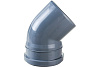 Отвод ф110/45гр. для внутр. кан. серая